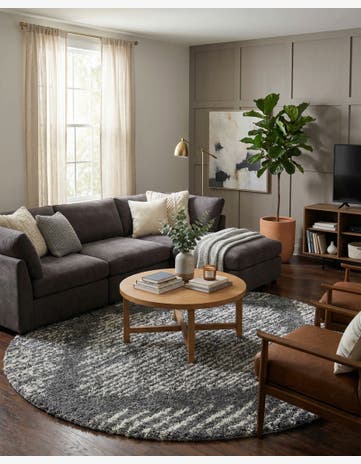 10' x 10' Serenity Shag Round Rug