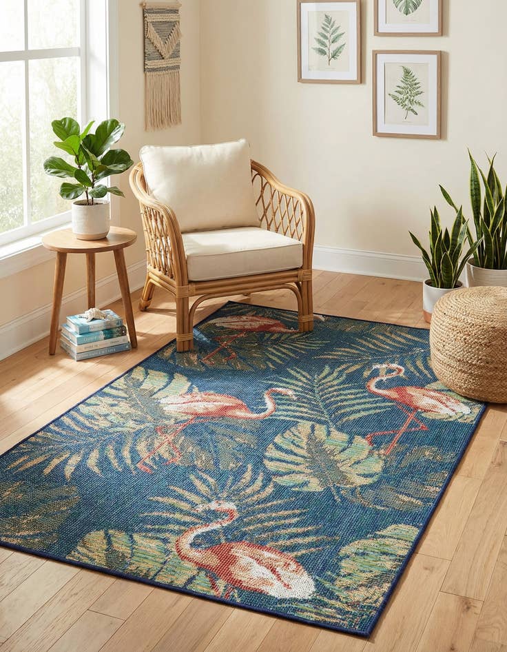 Detail image of 4' x 6' Easy-Clean Baja Indoor / Outdoor Rug