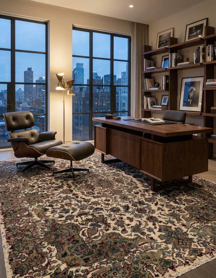 Detail image of 8' 2 x 9' 8 Vintage Royal Wool Rug