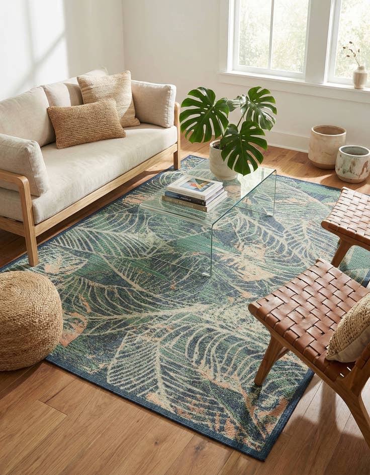 Detail image of 7' 10 x 10'  Washable Baja Indoor / Outdoor Rug