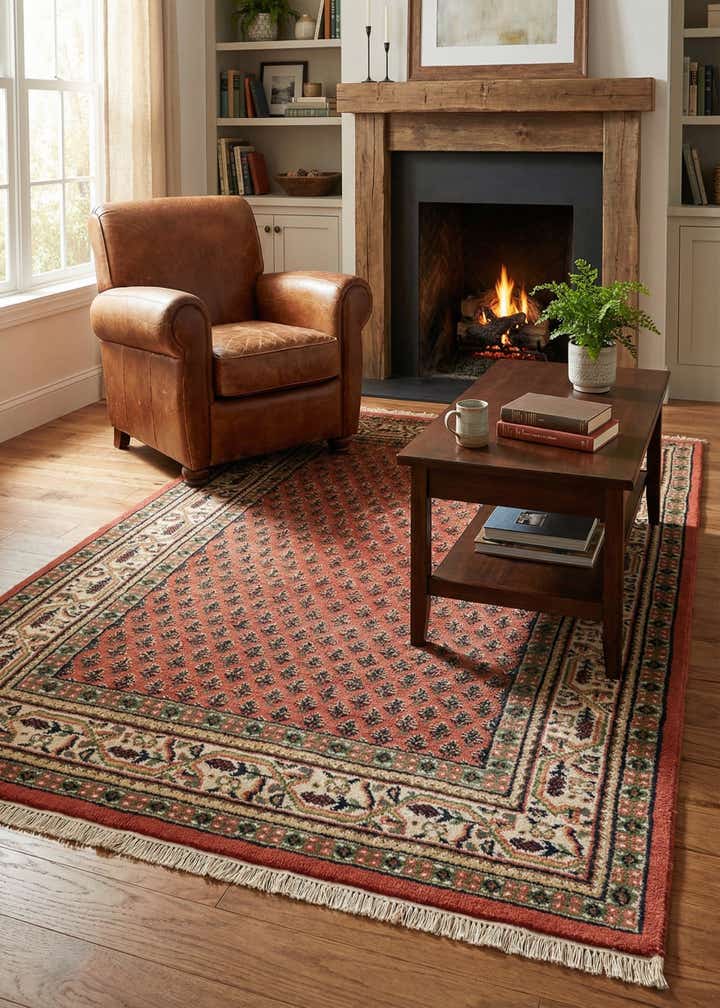 3' 11 x 6' Hand Knotted Mir Wool Rug