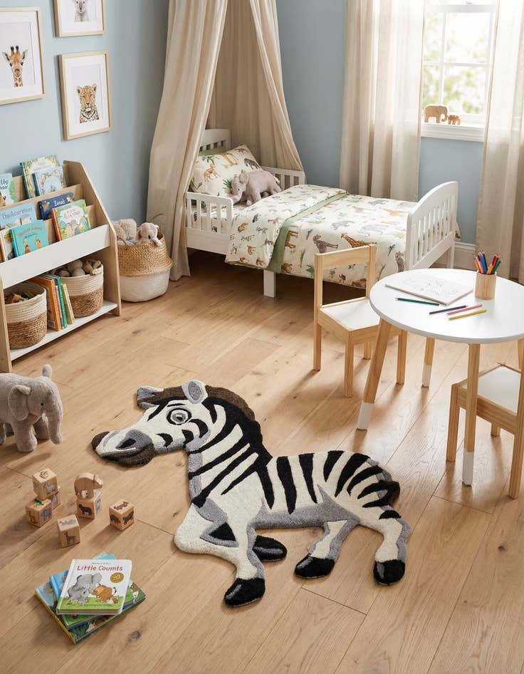 Detail image of 2' 6 x 3' 1 Playtime Kids Wool Freeform Rug