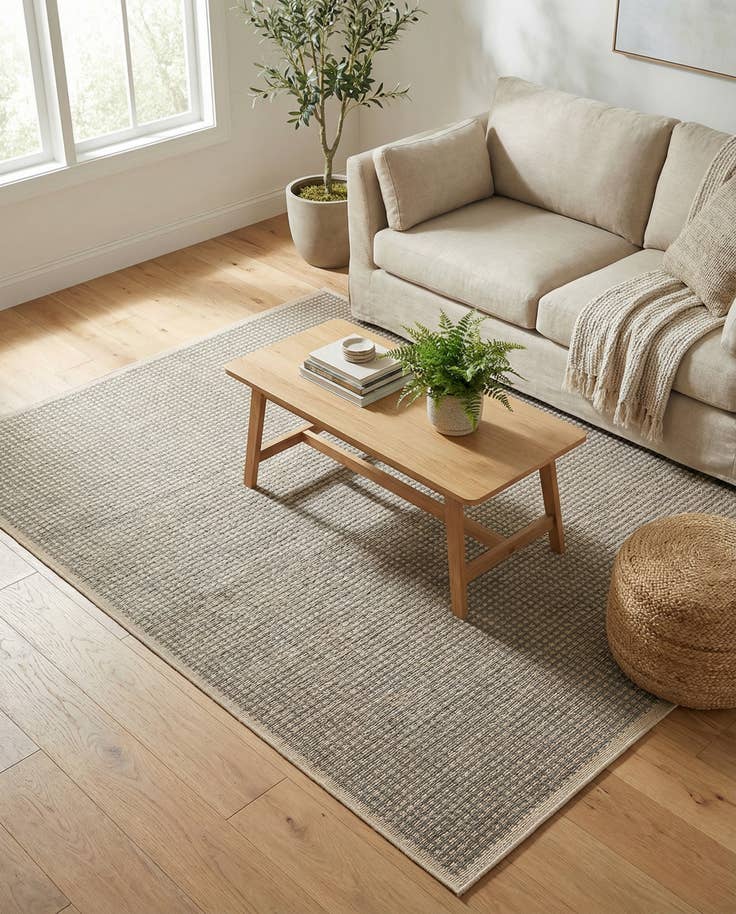 Detail image of 6' x 9' Easy-Clean Border Indoor / Outdoor Rug