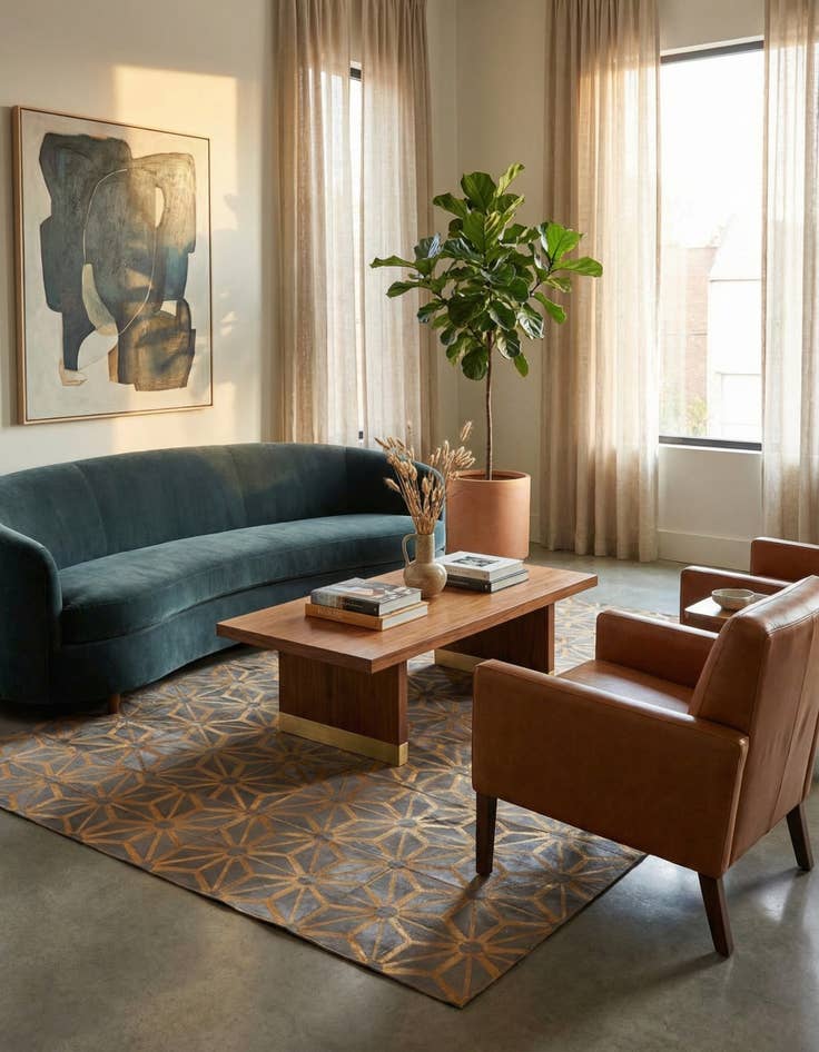 Detail image of  5' 3 x 8' Cowhide Rug