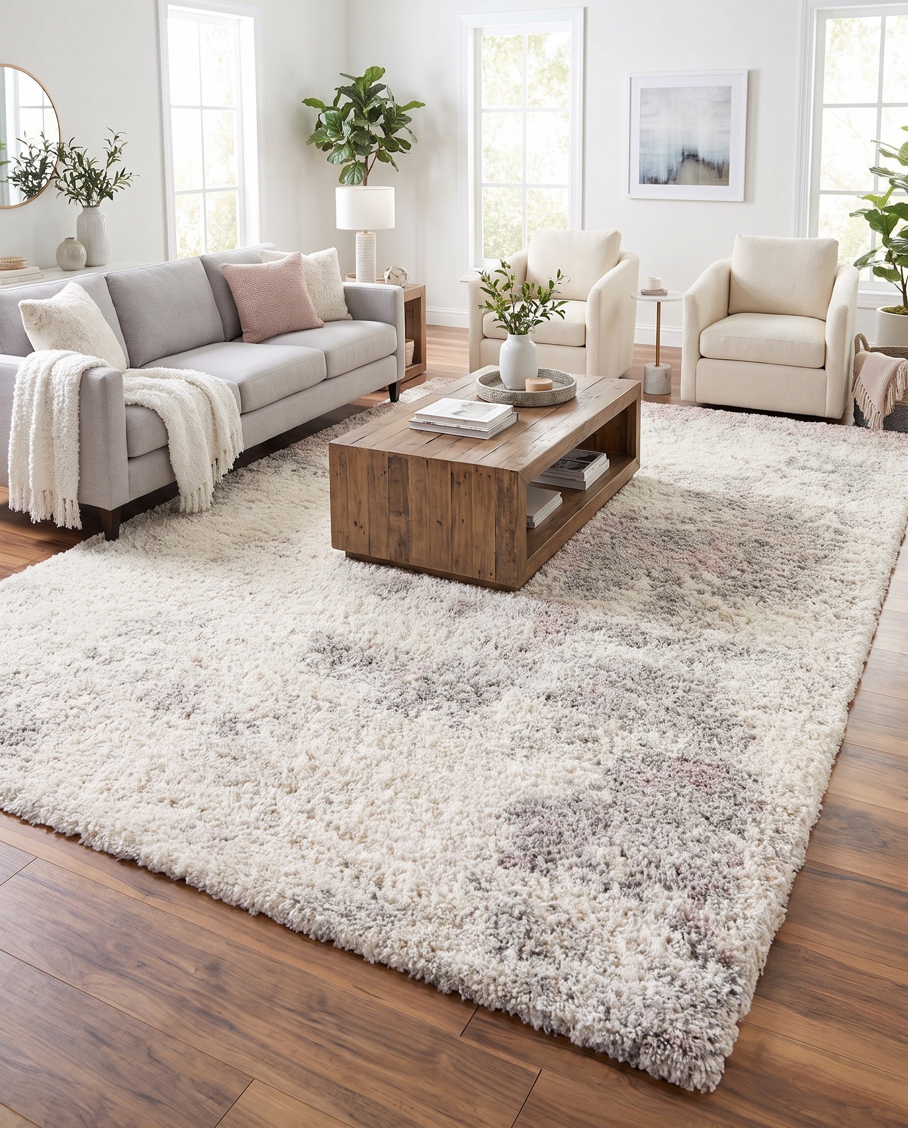 9' x 12' Soft Touch Shag Rug