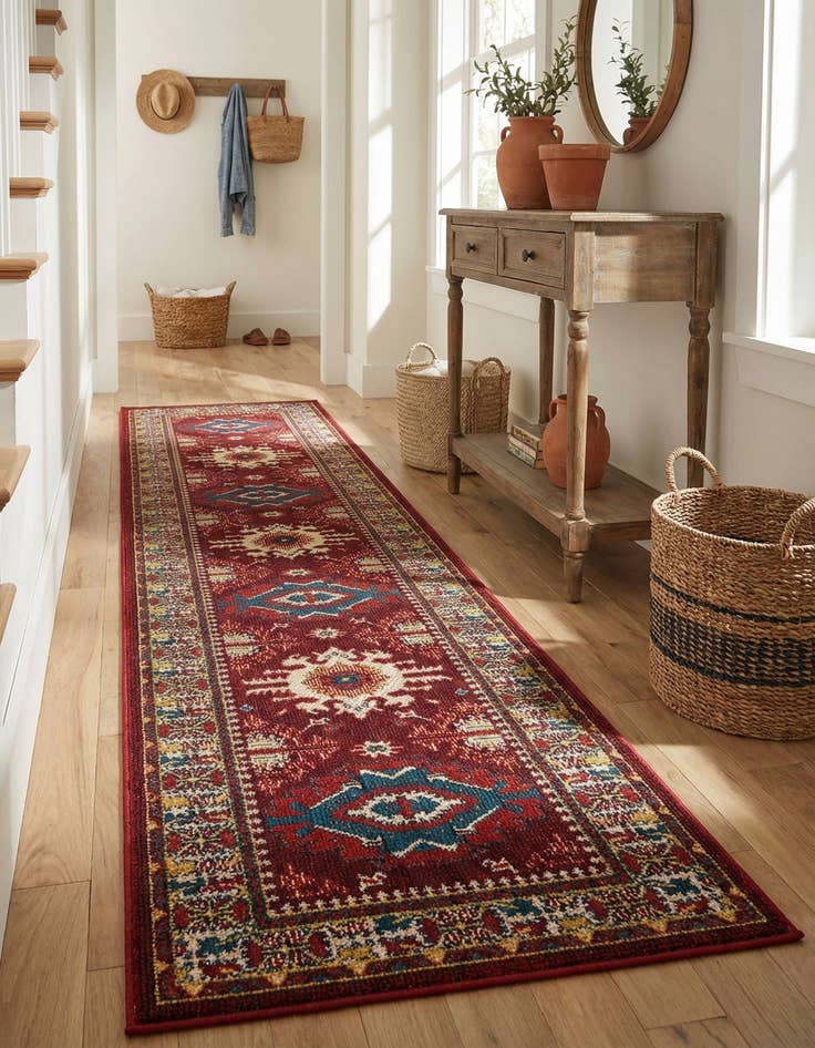 Detail image of 2' 7 x 12'  Washable Baja Indoor / Outdoor Runner Rug