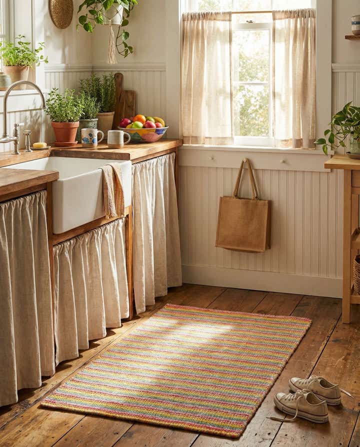 2' x 3' 1 Hand Woven Happy Rugs Happy Home Wool