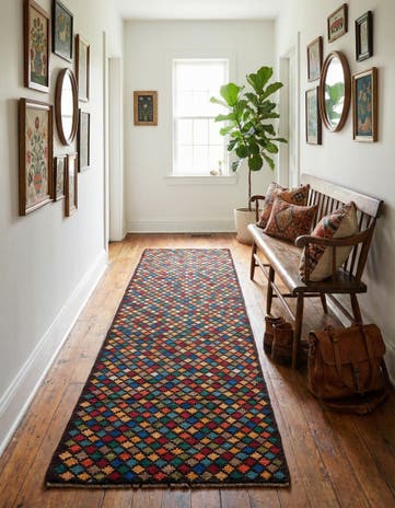2' 8 x 9' 8 Hand Knotted Balouch Wool Runner Rug