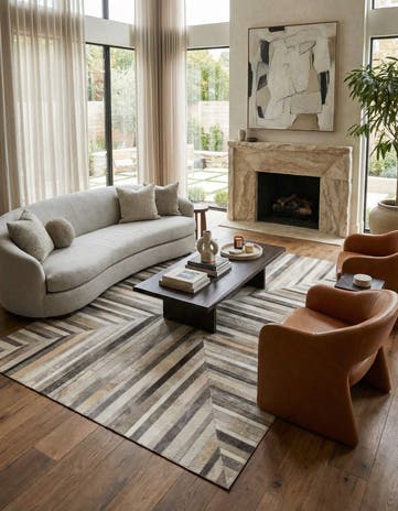 5' 2 x 8' Cowhide Rug