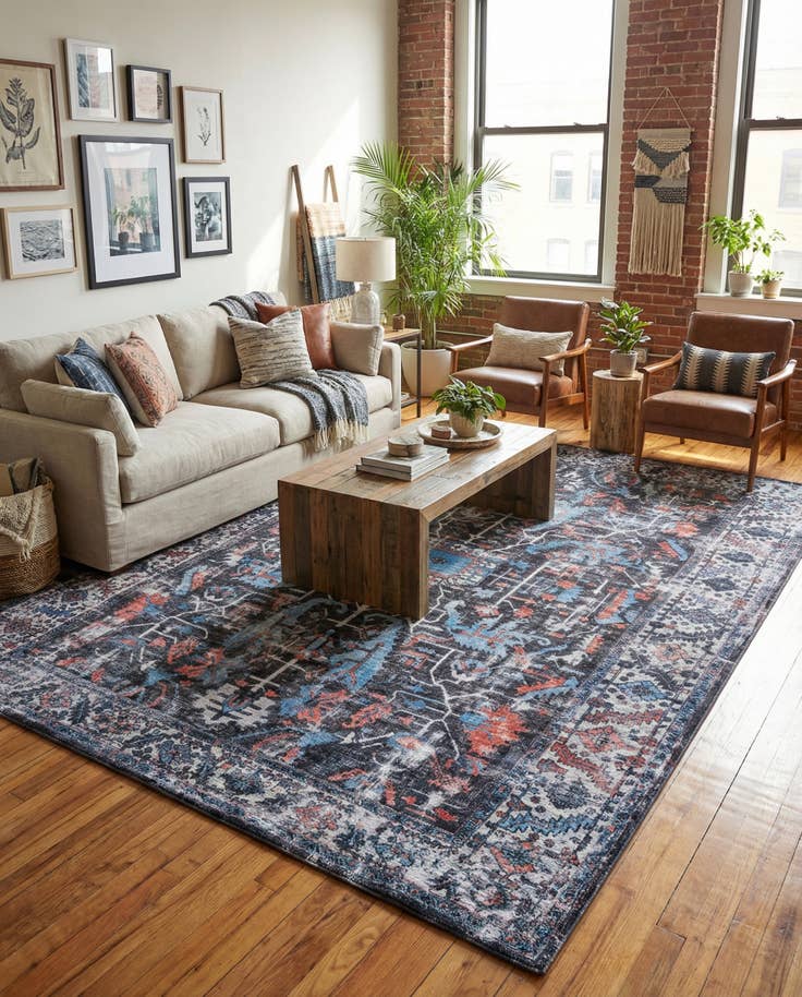 Detail image of 10' 6 x 13' Washable Mangata Rug