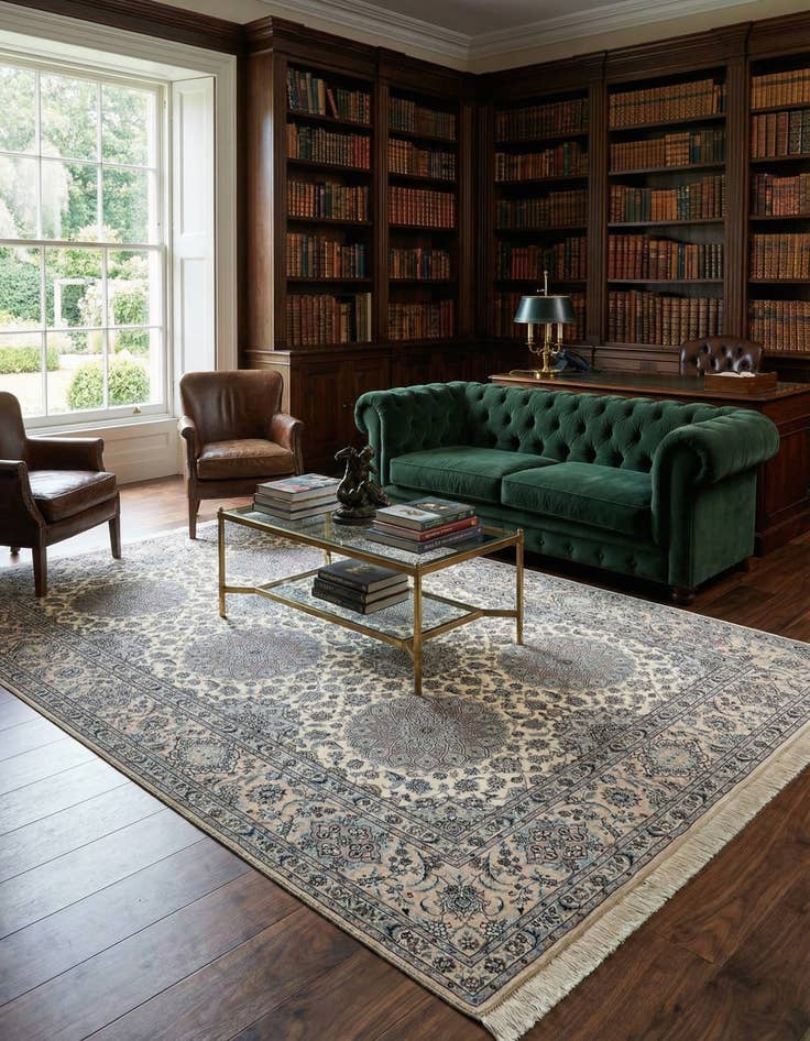 Detail image of 6' 9 x 10' 2 Nain Rug