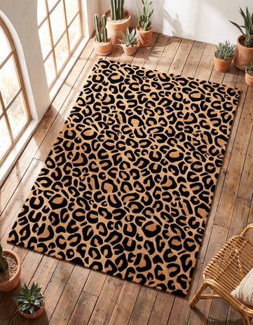 4' 1 x 6' 1 Hand Tufted Safari Wool Rug