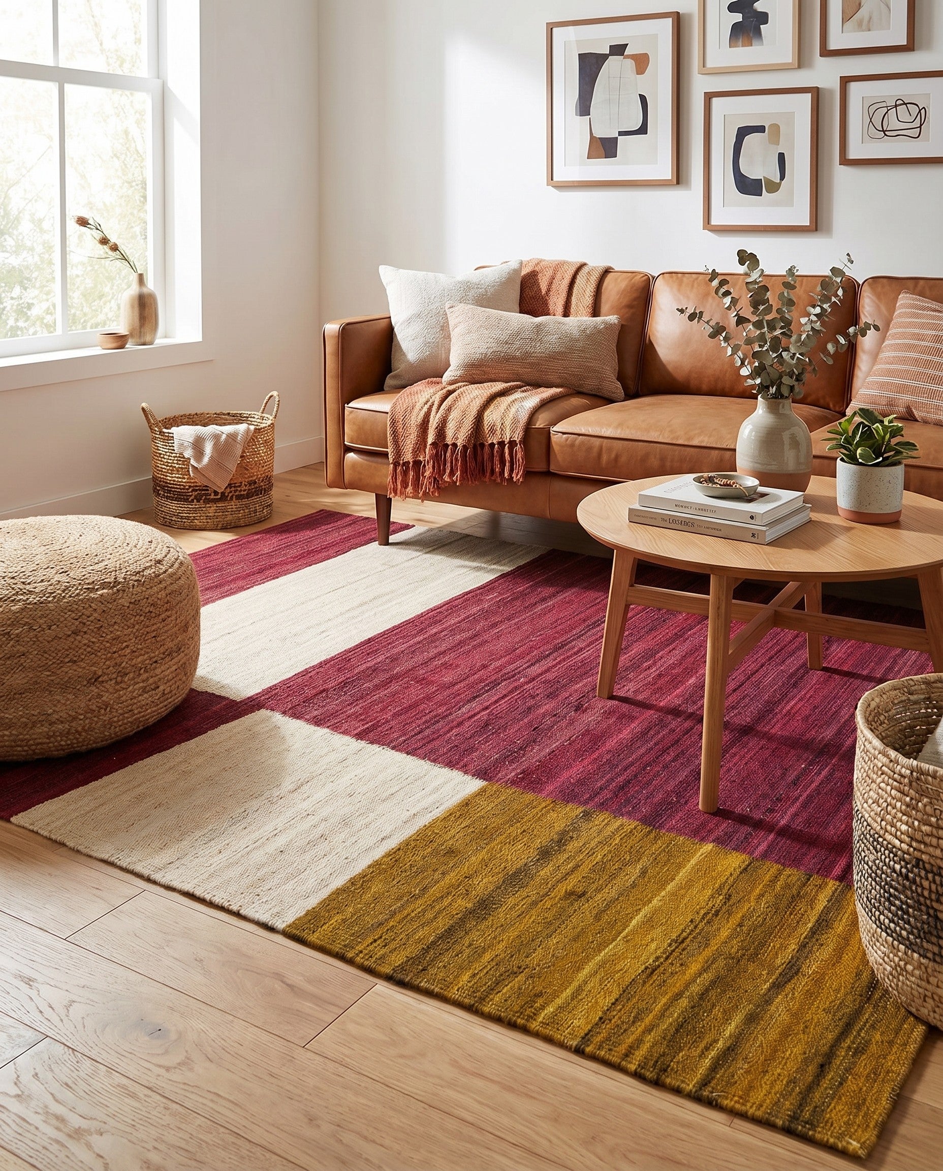 130cm x 175cm Tejido a mano Kilim Modern Alfombra Lana