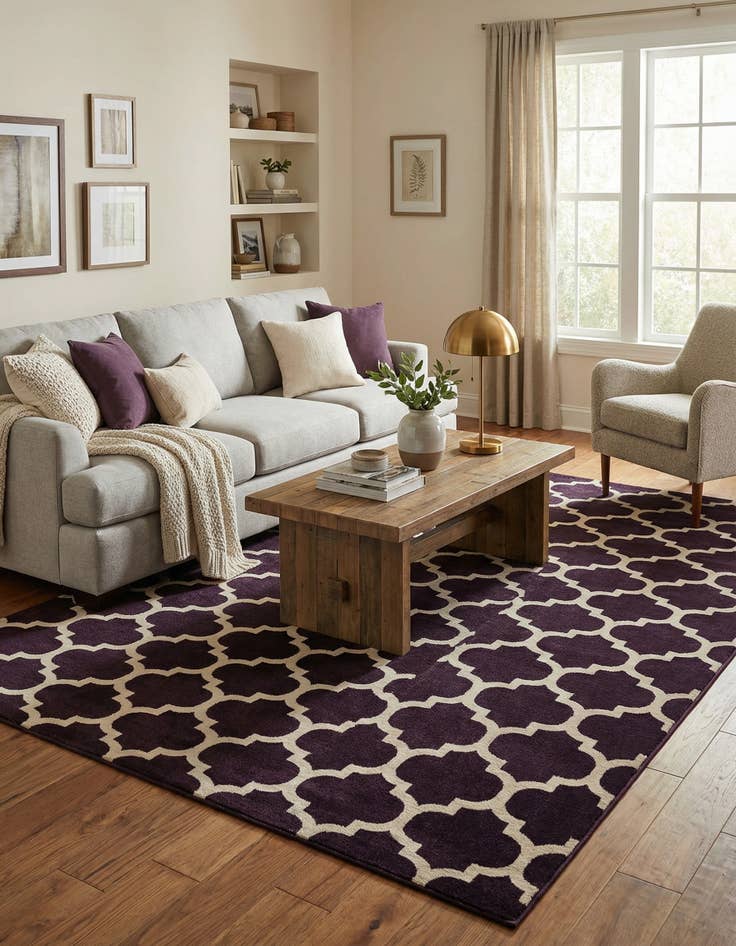 Detail image of 9' x 12' Trellis Rug