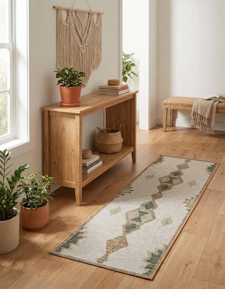 Detail image of  2' x 7' 10  Washable Baja Indoor / Outdoor Runner Rug