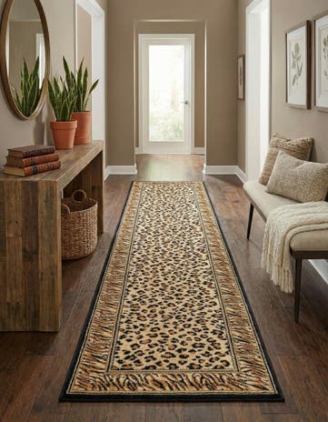 Light Brown Savannah Runner Rug