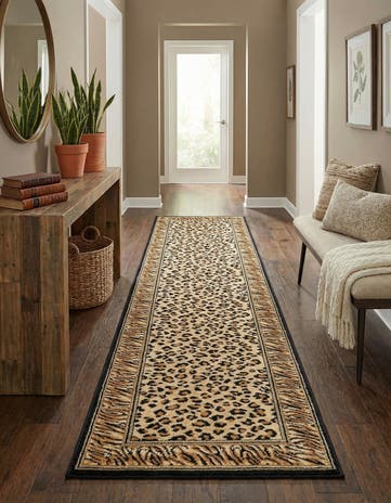 Light Brown Savannah Runner Rug