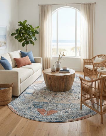 Ivory Nyla Oval Rug