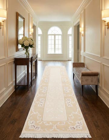 2' 8 x 9' 8 Hand Knotted Darya Wool Runner Rug
