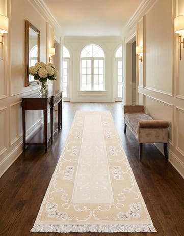 2' 8 x 9' 8 Hand Knotted Darya Wool Runner Rug