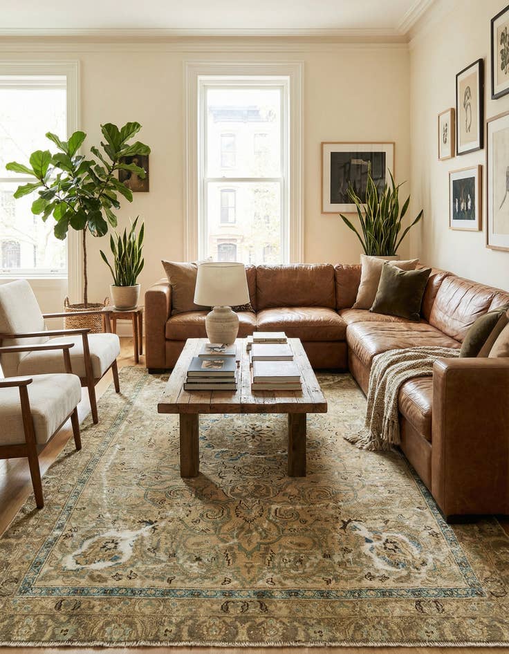 Detail image of 5' 5 x 8' Vintage Rug