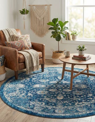 7' 10 x 7' 10 Dahlia Round Rug