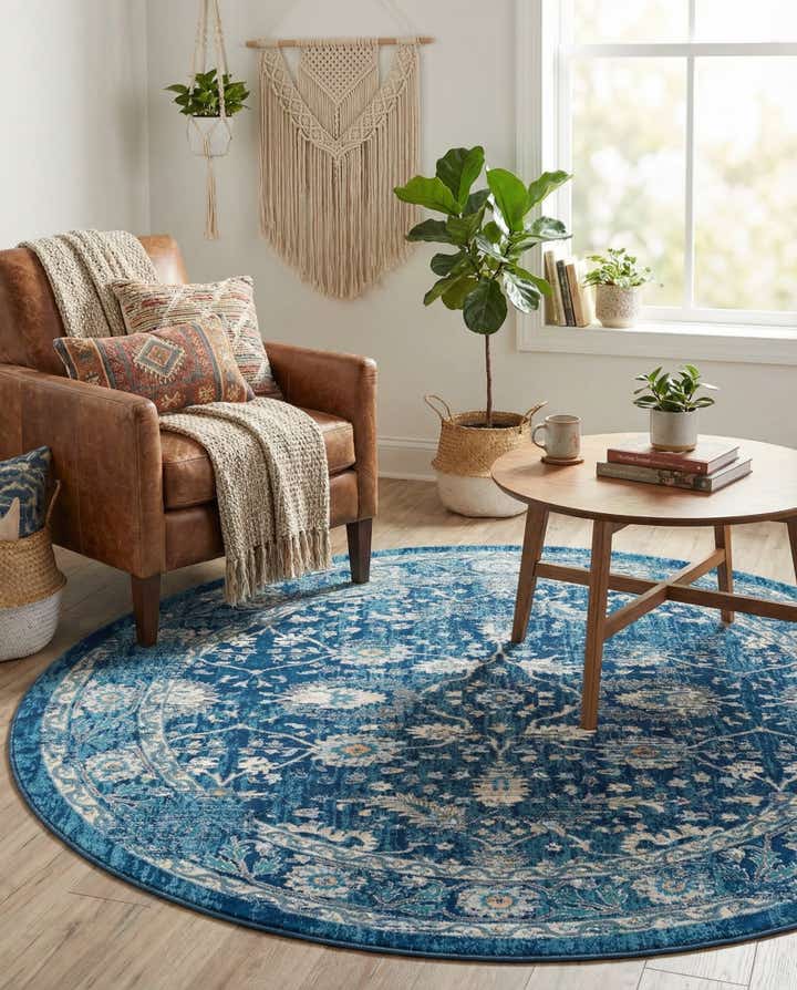 7' 10 x 7' 10 Dahlia Round Rug