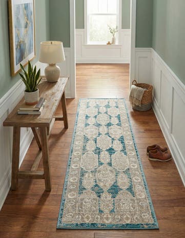 Blue Lola Runner Rug