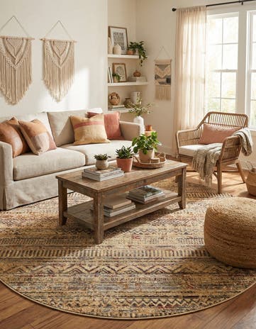 7' x 7' Saturn Round Rug