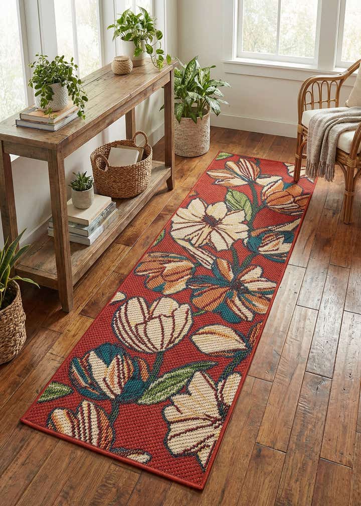 2' x 6' Easy-Clean Baja Indoor / Outdoor Runner Rug