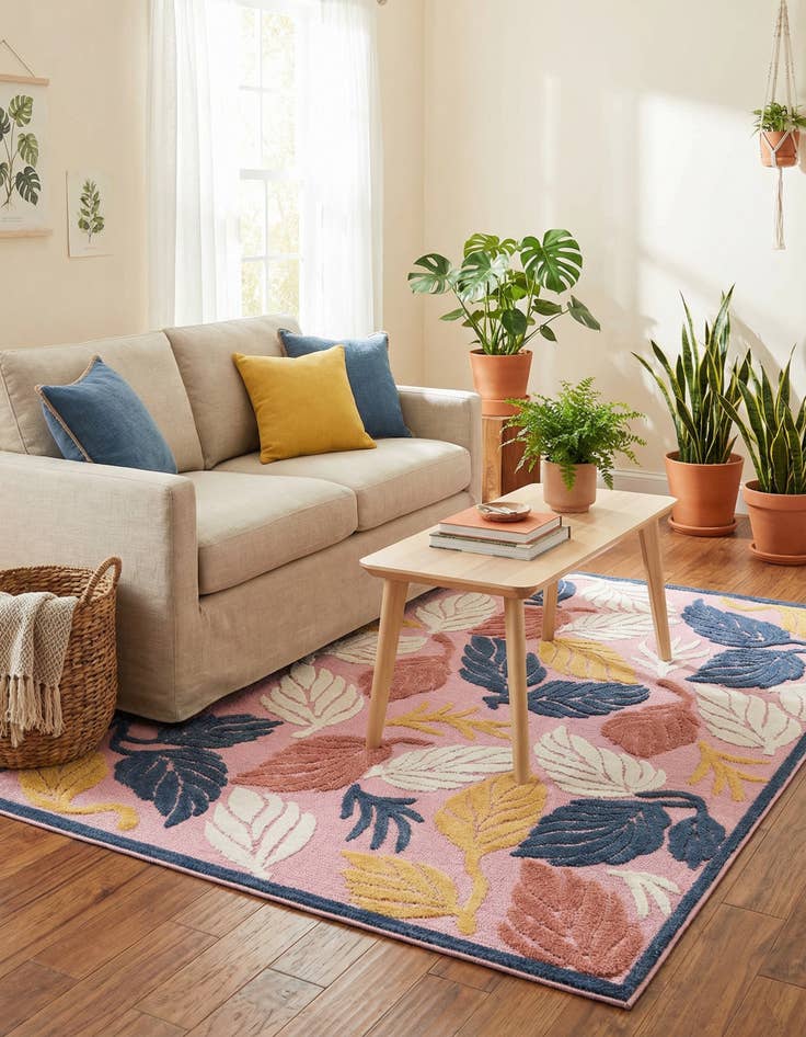 Detail image of 5' x 7' 7  Washable  Indoor / Outdoor Rug