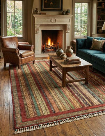 5' x 6' 6 Hand Knotted Ariana Ziegler Rug