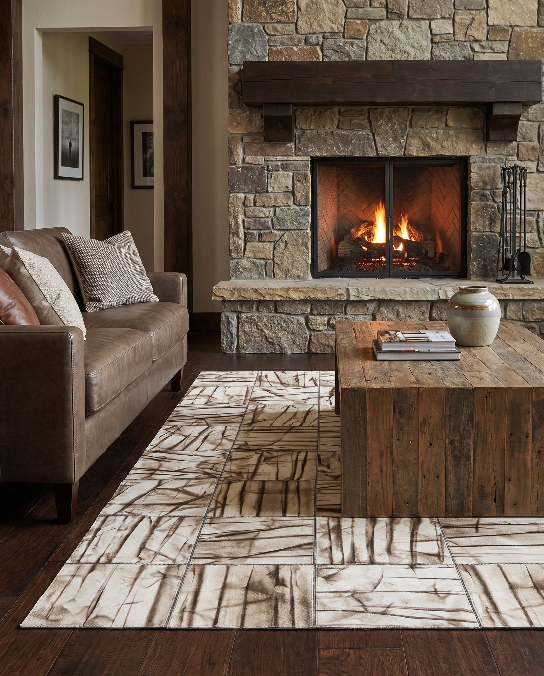 5' x 7' 10 Cowhide - Patchwork Rug