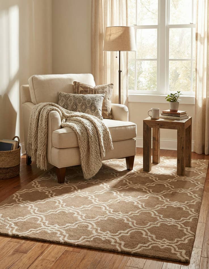 Detail image of 5' x 8' Luna Wool Rug