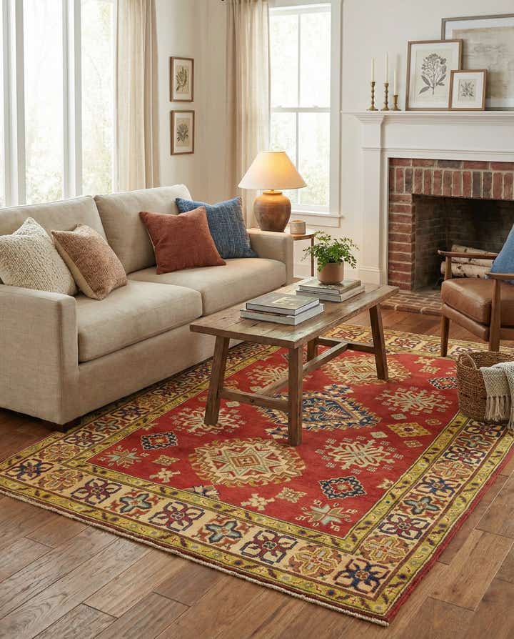 4' 1 x 6' Hand Knotted Kazak Rug