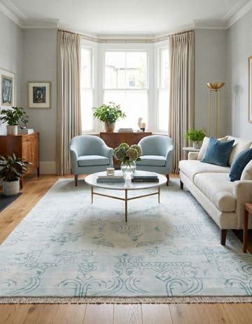 5' 3 x 7' 10 Hand Knotted Darya Wool Rug