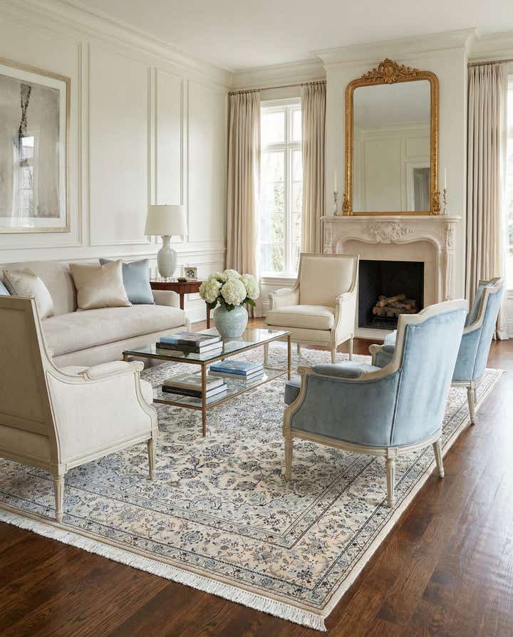 5' 5 x 7' 11 Hand Knotted Nain Rug