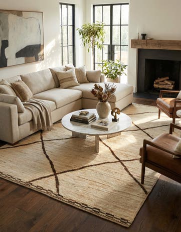 5' 7 x 7' 11 Hand Knotted Moroccan Wool Rug
