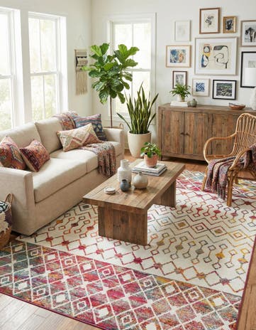 10' x 13' Moroccan Trellis Rug