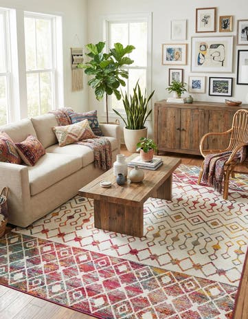 10' x 13' Moroccan Trellis Rug