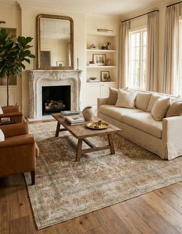 8' x 10' 7 Hand Knotted Ultra Vintage Persian Wool Rug