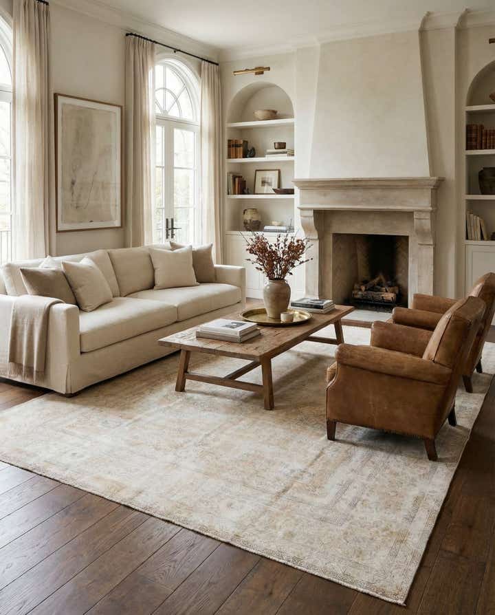 8' 8 x 12' 3 Hand Knotted Ultra Vintage Persian Wool Rug