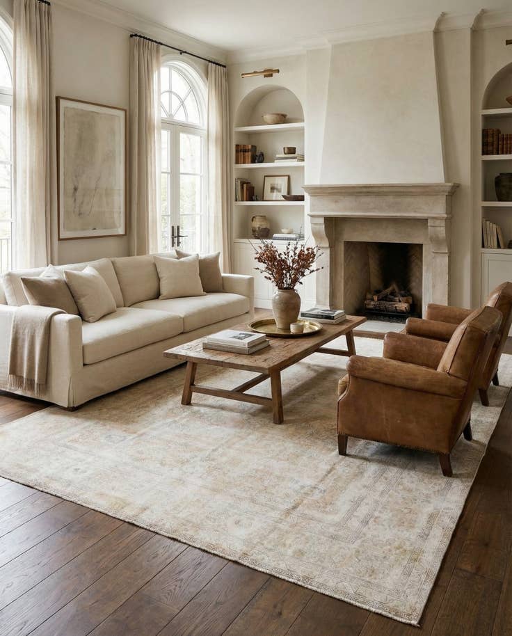 Detail image of 8' 8 x 12' 3 Hand Knotted Ultra Vintage Persian Wool Rug