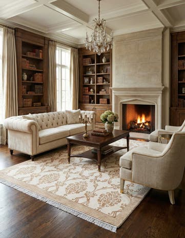 5' 9 x 8' 4 Hand Knotted Darya Wool Rug