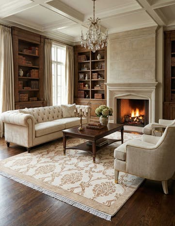 5' 9 x 8' 4 Hand Knotted Darya Wool Rug