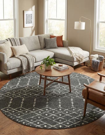 7' 10 x 7' 10 Paxon Trellis Round Rug