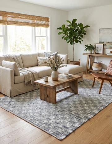 9' x 12' 2 Hand Woven Chindi Cotton Rug