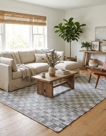 9' x 12' 2 Hand Woven Chindi Cotton Rug