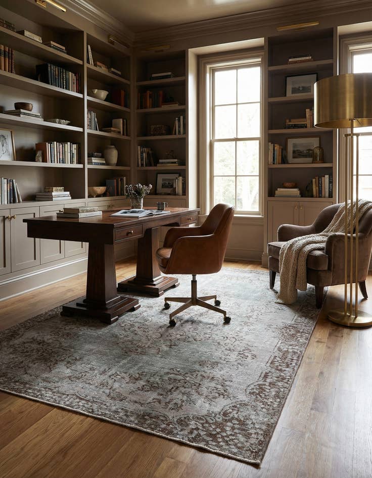 Detail image of 6' 3 x 9' 11 Ultra Vintage Wool Rug