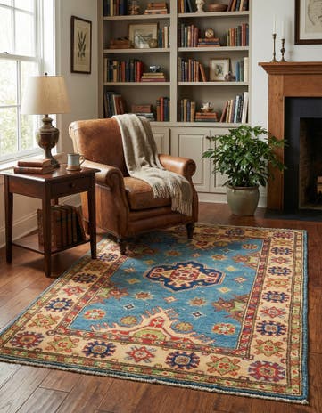 2' 8 x 4' 3 Hand Knotted Kazak Rug
